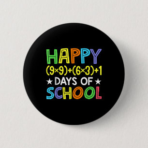 Mathematik Formel 100 Tage der Schule Funny Mathe  Button