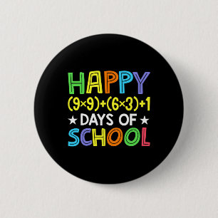 Mathematik Formel 100 Tage der Schule Funny Mathe  Button