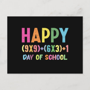 Mathematik Formel 100 Tage der Schule Funny Mathe  Einladungspostkarte