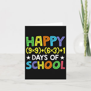 Mathematik Formel 100 Tage der Schule Funny Mathe Karte