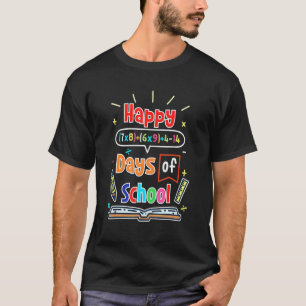 Mathematik Formel 100 Tage der Schule glücklich 10 T-Shirt