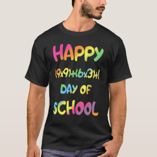 Mathematik Formel 100 Tage der Schule zurück zum T T-Shirt