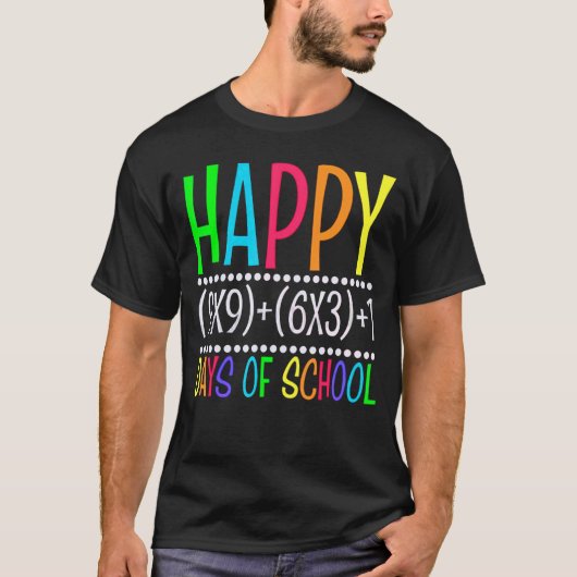 Mathematik Formel 100 Tage Shirt Mathematik Lehrer (Vorderseite)