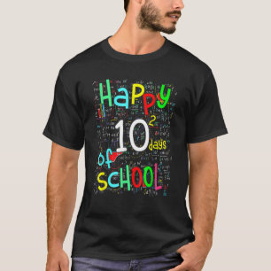 Mathematik Formel glücklich 100 Tage Schullehrer 1 T-Shirt