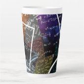 Mathematik Formel Latte-Tasse Milchtasse (Vorderseite)