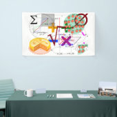 Mathematik-Formel Physik-Schule Banner (Messeveranstaltung)
