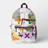 Mathematik-Formel Physik-Schule Bedruckter Rucksack (Vorderseite)