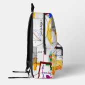 Mathematik-Formel Physik-Schule Bedruckter Rucksack (Links)