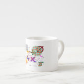 Mathematik-Formel Physik-Schule Espressotasse (Vorderseite Rechts)