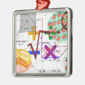 Mathematik-Formel Physik-Schule Ornament Aus Metall (Links)