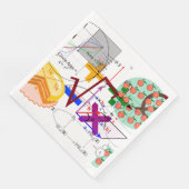 Mathematik-Formel Physik-Schule Serviette (Ecke)