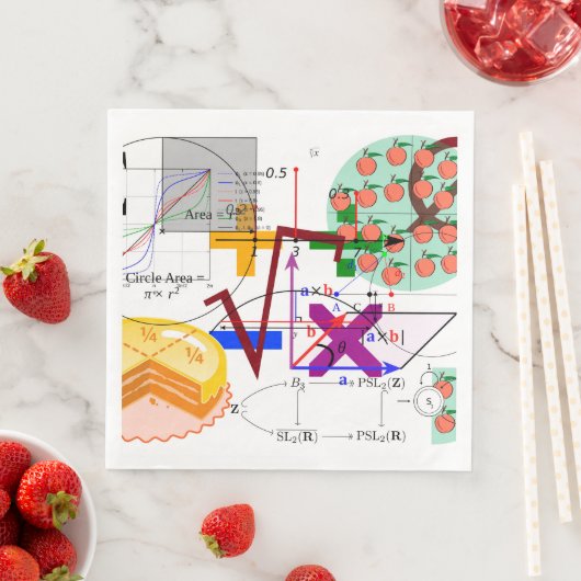 Mathematik-Formel Physik-Schule Serviette (Beispiel)