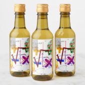 Mathematik-Formel Physik-Schule Weinetikett (Flaschen)