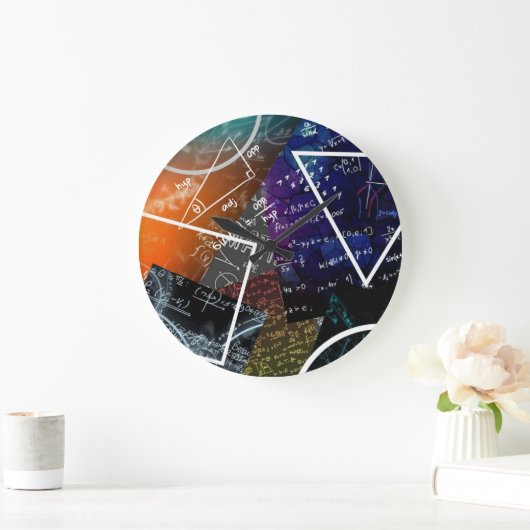 Mathematik Formel Wall Clock Große Wanduhr (Zuhause)