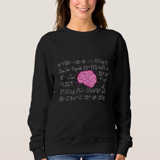 Mathematik-Formeln für intelligente Köpfe Sweatshirt (Vorderseite)