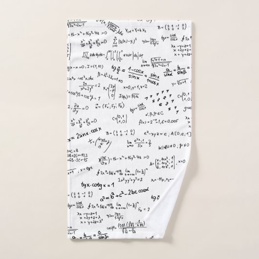 Mathematik Formeln und Zahlen Badhandtuch Set (Handtuch)