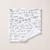 Mathematik Formeln und Zahlen Badhandtuch Set (Waschlappen)