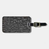 Mathematik Formeln und Zahlen Gepäckanhänger (Vorderseite horizontal)