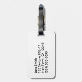 Mathematik Formeln und Zahlen Gepäckanhänger (Rückseite vertikal)