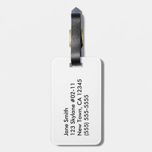 Mathematik Formeln und Zahlen Gepäckanhänger (Rückseite vertikal)