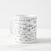 Mathematik Formeln und Zahlen Kaffeetasse (Vorderseite Links)