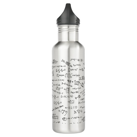 Mathematik Formeln und Zahlen Trinkflasche (Links)