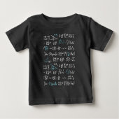 Mathematik formuliert Mathematik Physik Lehrer Baby T-shirt (Vorderseite)