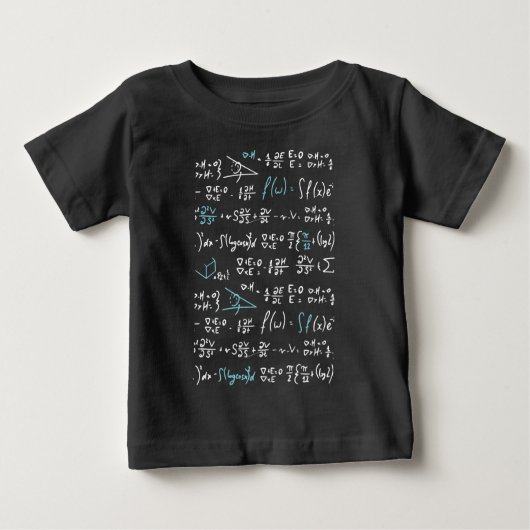 Mathematik formuliert Mathematik Physik Lehrer Baby T-shirt (Vorderseite)