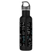 Mathematik formuliert Mathematik Physik Lehrer Edelstahlflasche (Rückseite)