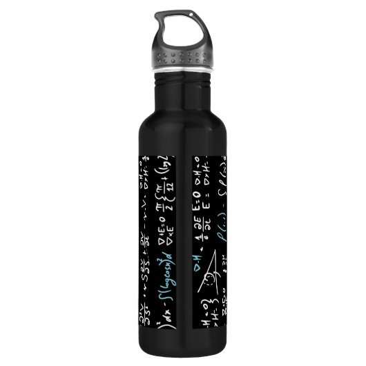 Mathematik formuliert Mathematik Physik Lehrer Edelstahlflasche (Rückseite)