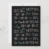 Mathematik formuliert Mathematik Physik Lehrer Einladung (Vorderseite)