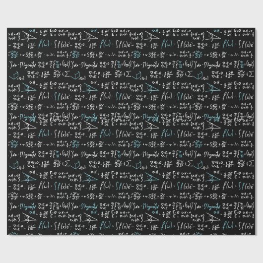 Mathematik formuliert Mathematik Physik Lehrer Geschenkpapier (Flach)