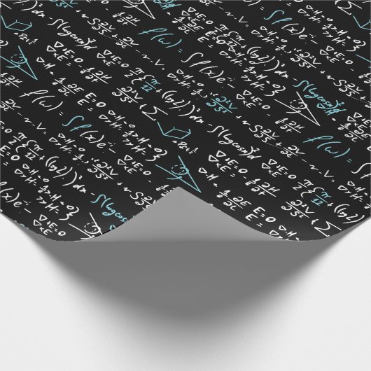 Mathematik formuliert Mathematik Physik Lehrer Geschenkpapier (Ecke)