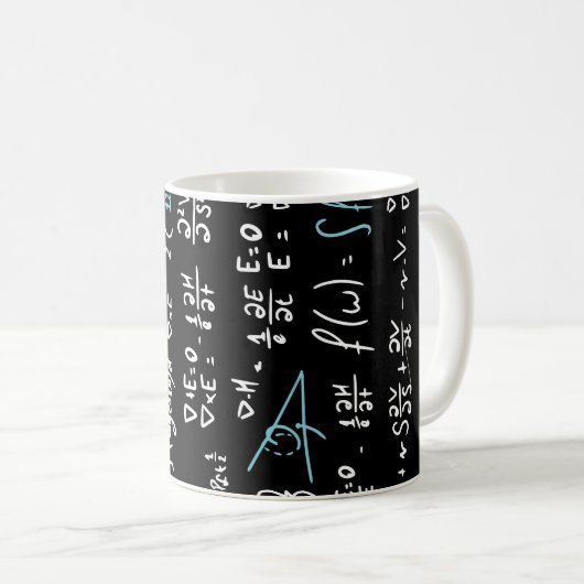 Mathematik formuliert Mathematik Physik Lehrer Kaffeetasse (VorderseiteRechts)