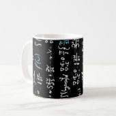 Mathematik formuliert Mathematik Physik Lehrer Kaffeetasse (Vorderseite Links)