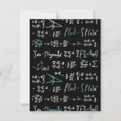 Mathematik formuliert Mathematik Physik Lehrer Mitteilungskarte (Vorderseite)