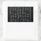 Mathematik formuliert Mathematik Physik Lehrer Rechteckiger Aufkleber (Tasche)