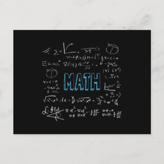 Mathematik formuliert Mathematik Postkarte
