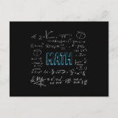 Mathematik formuliert Mathematik Postkarte (Vorderseite)