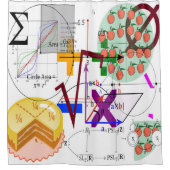 Mathematik-Frage Duschvorhang (Vorderseite)