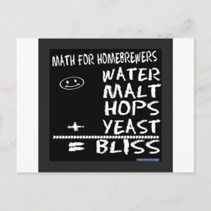 Mathematik für Homebrewers Postkarte