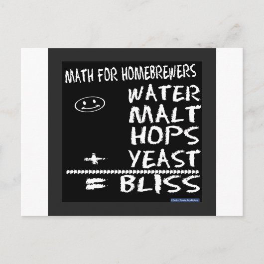Mathematik für Homebrewers Postkarte (Vorderseite)
