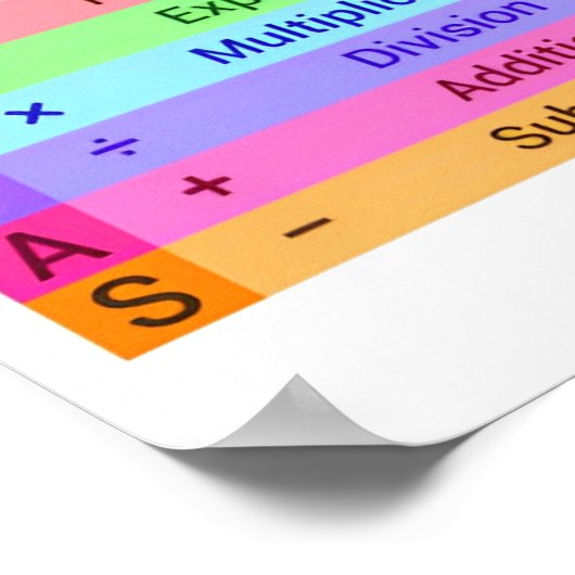 Mathematik für Poster in der High School (Ecke)