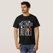Mathematik Geek Design - Bester Ingenieur im Unive T-Shirt (Vorne ganz)