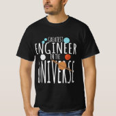 Mathematik Geek Design - Bester Ingenieur im Unive T-Shirt (Vorderseite)