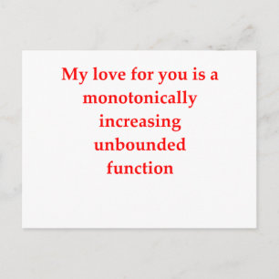 Mathematik-Geek-Liebe Postkarte