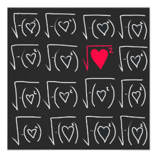 Mathematik Geek Romantik: echte Liebe finden Fotodruck