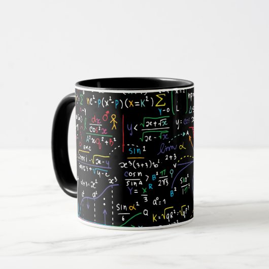 Mathematik Geometrie Schüler Lehrer Tasse (Vorderseite Links)