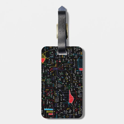 Mathematik Gepäckanhänger (Rückseite vertikal)