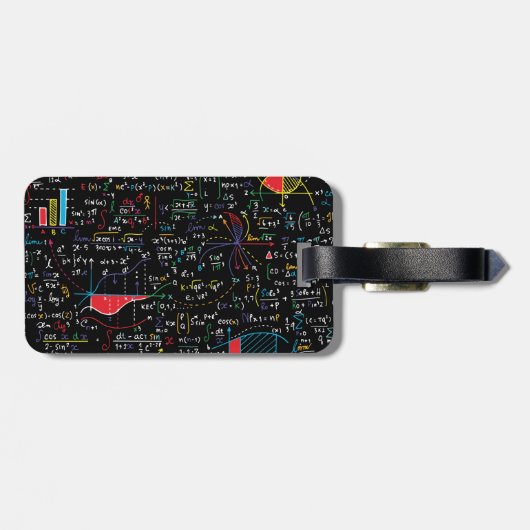 Mathematik Gepäckanhänger (Rückseite horizontal)